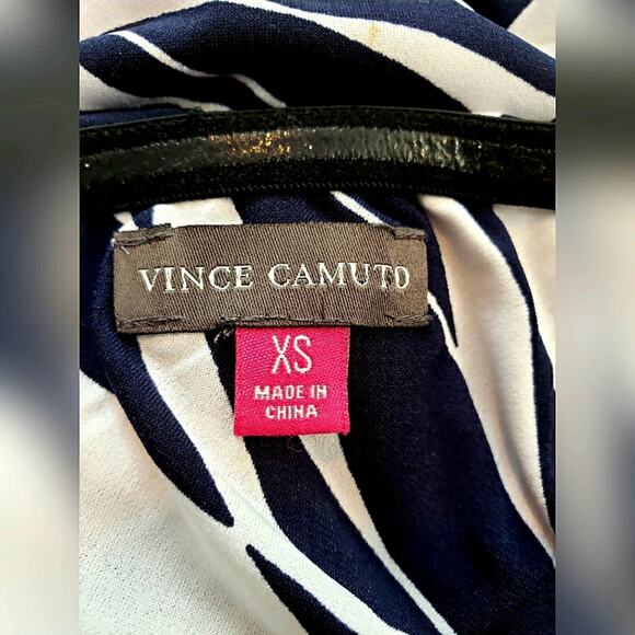 Vince Camuto Nautical One Shoulder Dress SZ XS - Picture 3 of 4